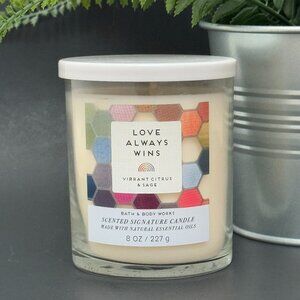 BBW Love Always Wins Bath & Body Works Single Wick Candle